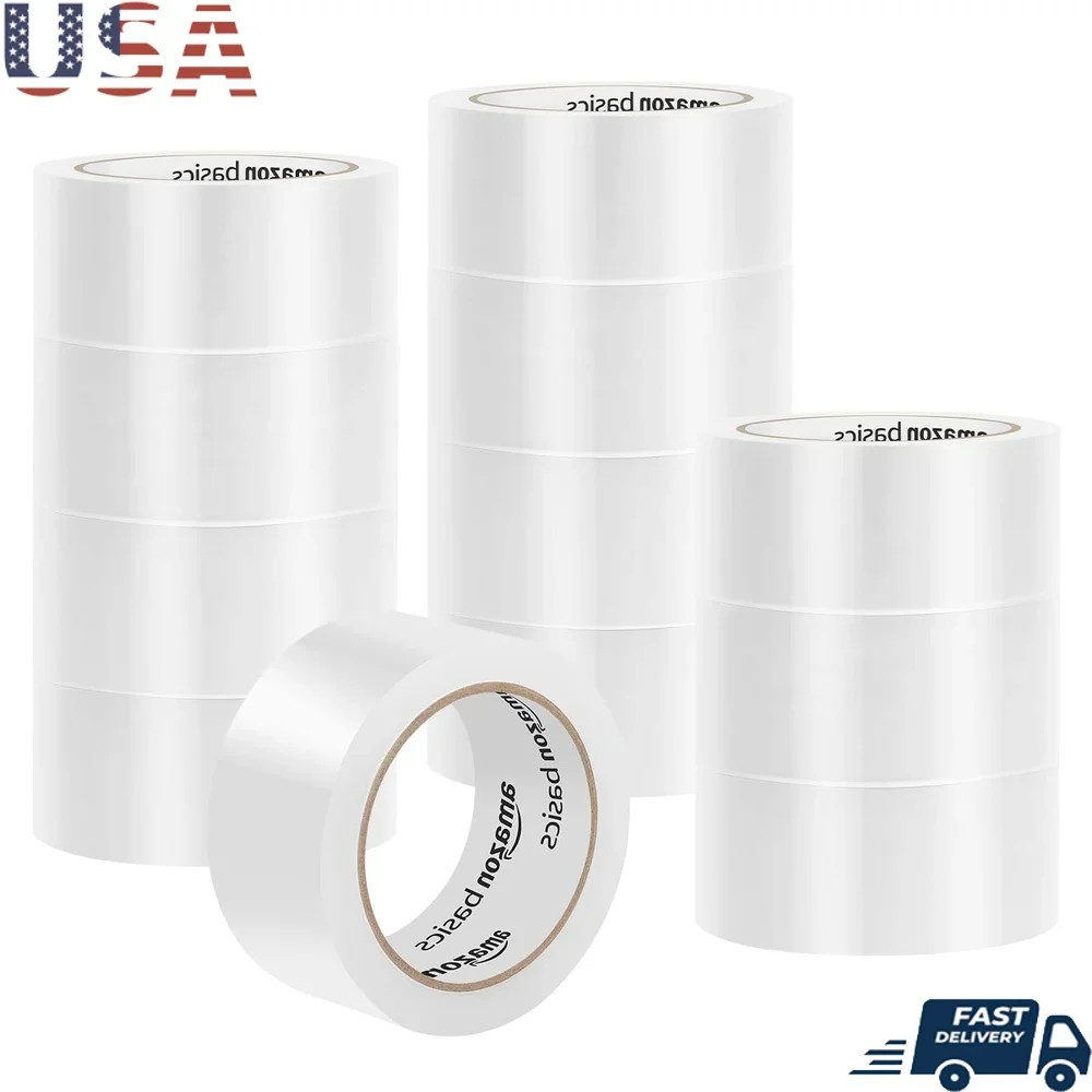 Прочная пластиковая транспортировочная лента, прозрачный упаковочный клей, движущаяся лента для хранения, 12 упаковок, сверхмощная уплотнительная лента в рулонах, сверхмощная
Прочная пластиковая транспортировочная лента, прозрачный упаковочный клей, движущаяся лента для хранения, 12 упаковок, сверхмощная уплотнительная лента в рулонах, сверхмощная