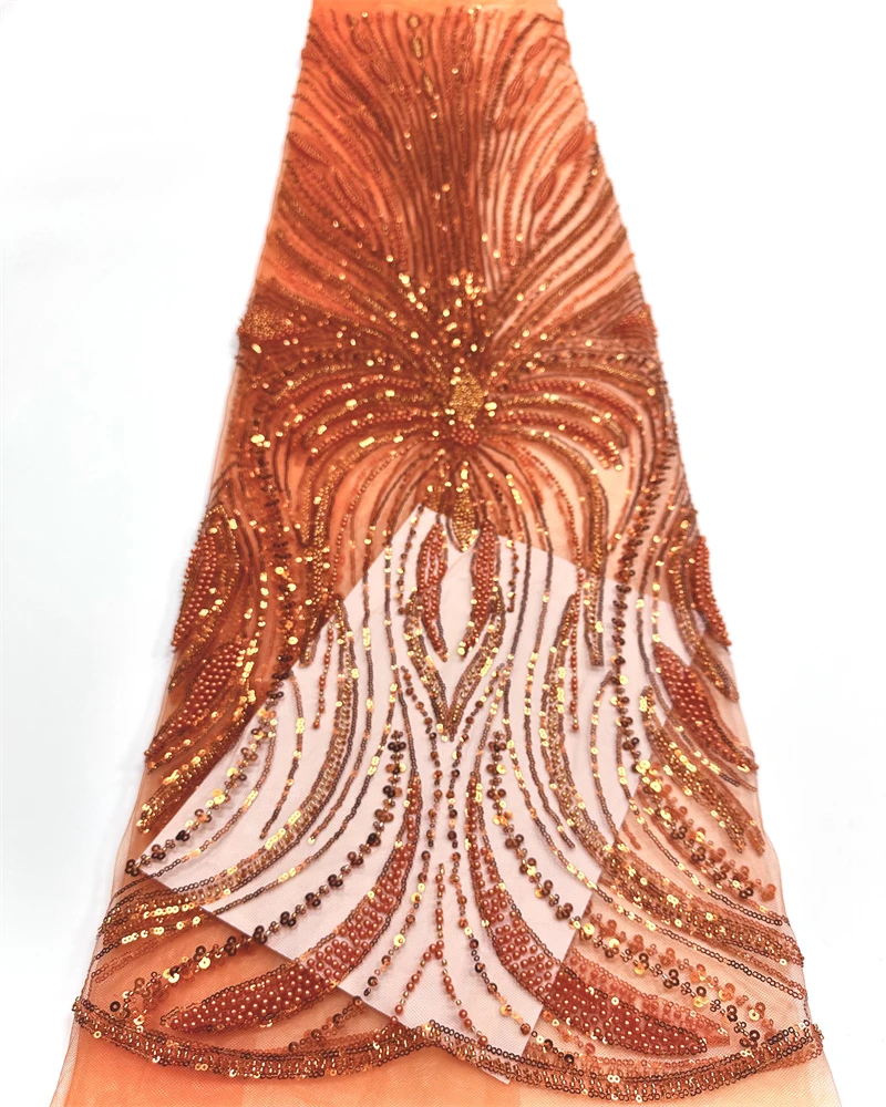 African Luxury Beaded Sequins Fabric French Tulle Lace Groom Embroidery High-End Wedding Sewing Latest Style
African Luxury Beaded Sequins Fabric French Tulle Lace Groom Embroidery High-End Wedding Sewing Latest Style