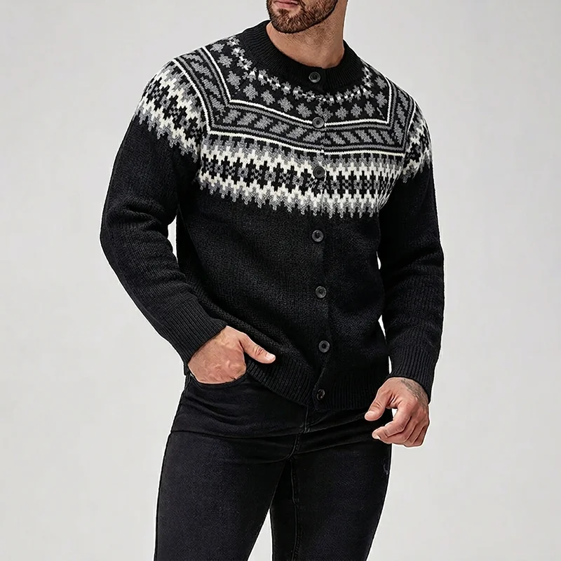 Autumn Winter Geometry Fair Island Cardigan Sweater Male Christmas Knitwear Men's Pattern Christmas Sweater Button Cardigan Knit
Autumn Winter Geometry Fair Island Cardigan Sweater Male Christmas Knitwear Men's Pattern Christmas Sweater Button Cardigan Knit