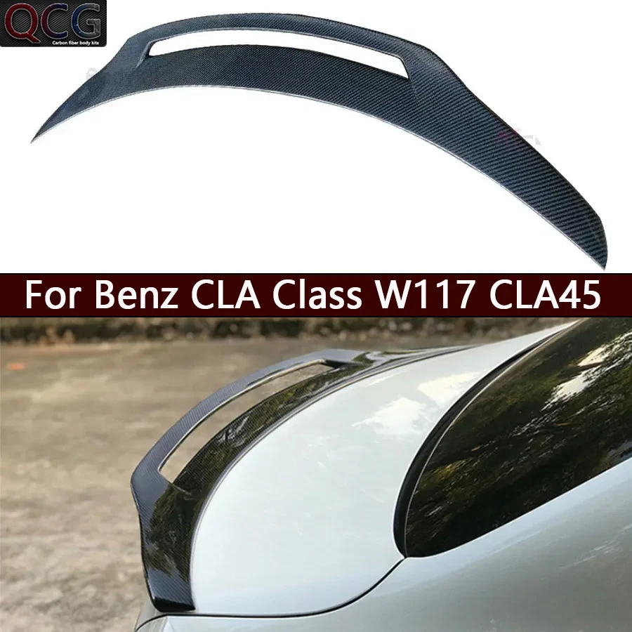For Mercedes Benz CLA Class W117 CLA45 Carbon Fiber Tail fins Rear Spoiler Duckbill Car Wing Retrofit the rear wing body kit
For Mercedes Benz CLA Class W117 CLA45 Carbon Fiber Tail fins Rear Spoiler Duckbill Car Wing Retrofit the rear wing body kit