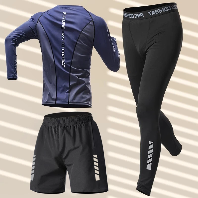 Autumn Sports Suit Men's Sets Long Running Fitness Outdoor Morning Run Set Quick Dry Large Size Shorts and Pants Tracksuit Men
Autumn Sports Suit Men's Sets Long Running Fitness Outdoor Morning Run Set Quick Dry Large Size Shorts and Pants Tracksuit Men