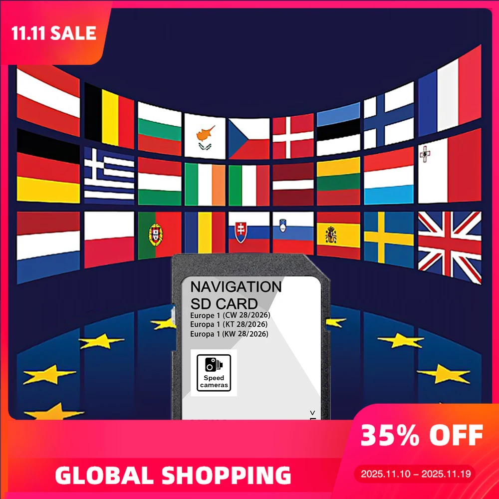 SD Card GPS map Europa 2026 for Skoda Superb Fabia Rapid Yeti Discover Media MIB2 ECE 5L0051236EG 32GB
SD Card GPS map Europa 2026 for Skoda Superb Fabia Rapid Yeti Discover Media MIB2 ECE 5L0051236EG 32GB