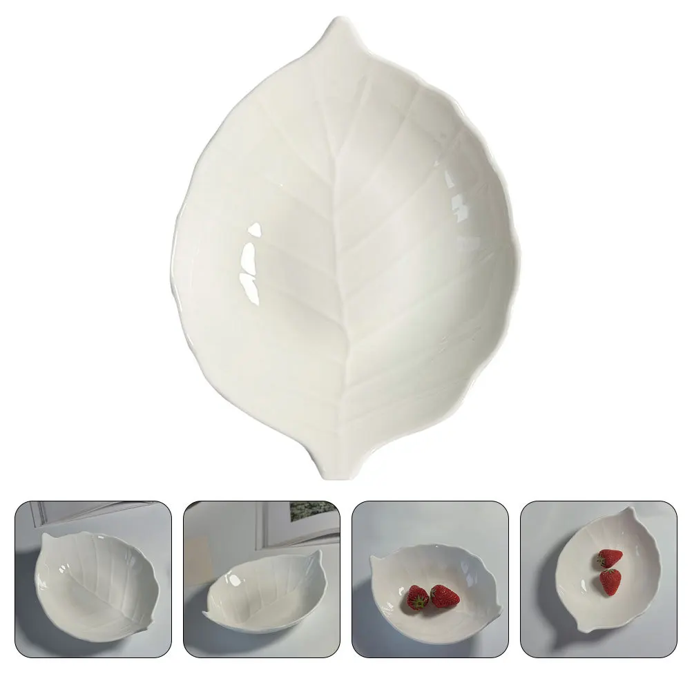 Reusable Leaf Shape Ceramic Tray for Food Serving Desserts Fruits Dry Snacks Jewelry Display Home Decorative Plate
Reusable Leaf Shape Ceramic Tray for Food Serving Desserts Fruits Dry Snacks Jewelry Display Home Decorative Plate