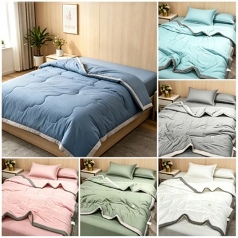 Solid Color Light Luxury Summer Comforter Japanese Polyester Cotton Quilted Blanket Skin‑Friendly Washable Lightweight Bed Quilt
Solid Color Light Luxury Summer Comforter Japanese Polyester Cotton Quilted Blanket Skin‑Friendly Washable Lightweight Bed Quilt