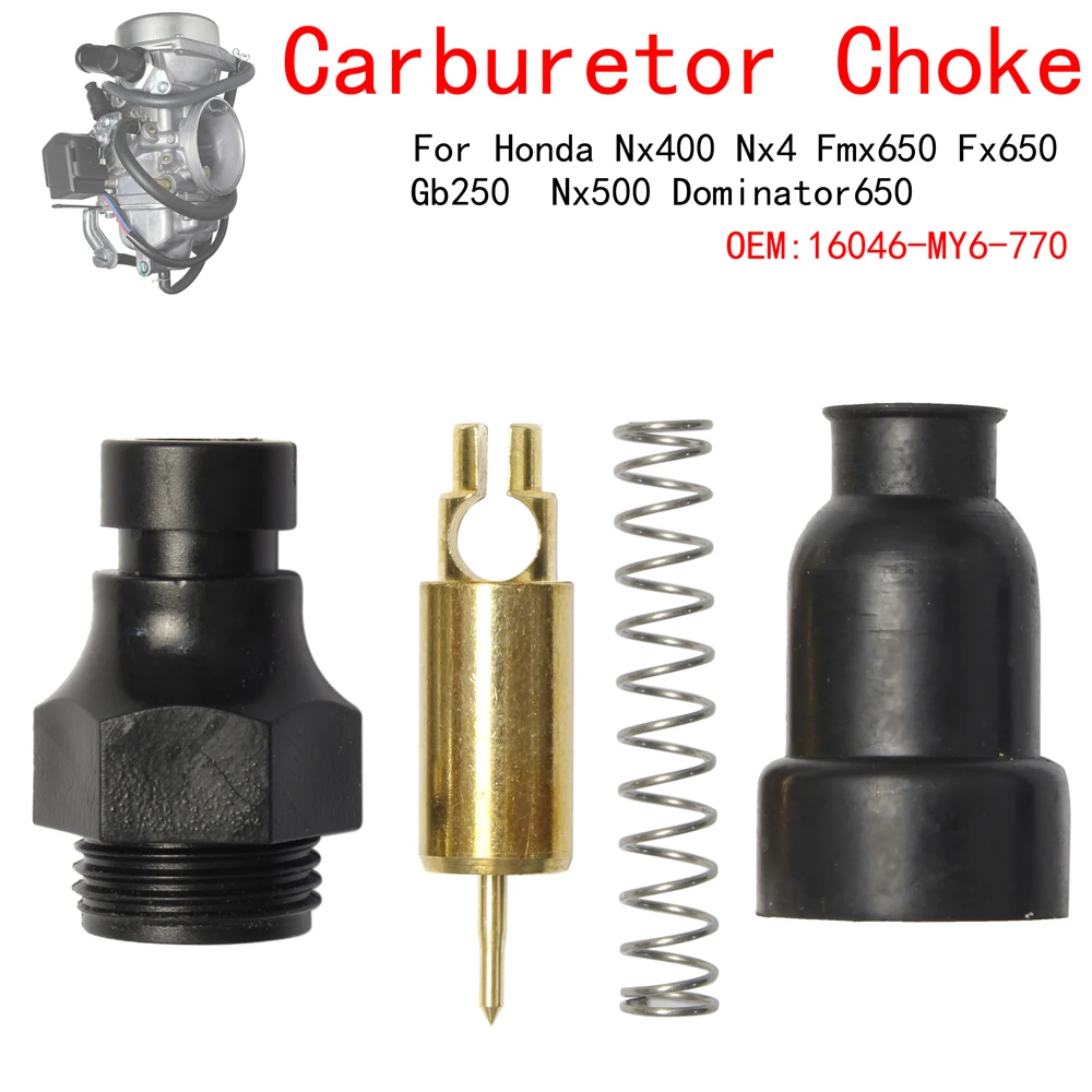 For Honda Nx350 Nx400 Nx500 Nx650 Fmx650 Fx650 Xr650 Gb250 Dominator650 Falcon 400 Carburetor Choke Repair Kit
For Honda Nx350 Nx400 Nx500 Nx650 Fmx650 Fx650 Xr650 Gb250 Dominator650 Falcon 400 Carburetor Choke Repair Kit