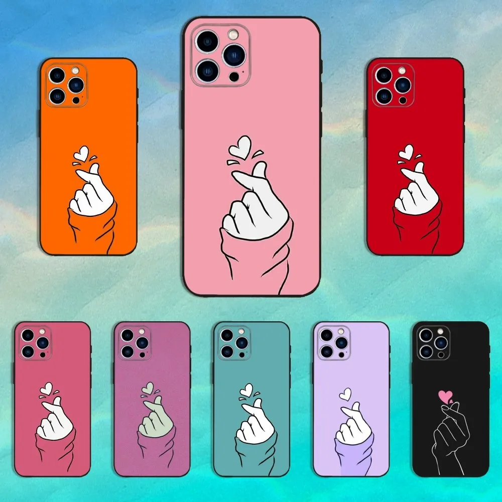 Art Cute Hand Heart Phone Case For iPhone 16,15,14,13,12,11 Plus,Pro Max,XS,X,XR,SE,Mini,8,7,Soft Silicone Black Cover
Art Cute Hand Heart Phone Case For iPhone 16,15,14,13,12,11 Plus,Pro Max,XS,X,XR,SE,Mini,8,7,Soft Silicone Black Cover