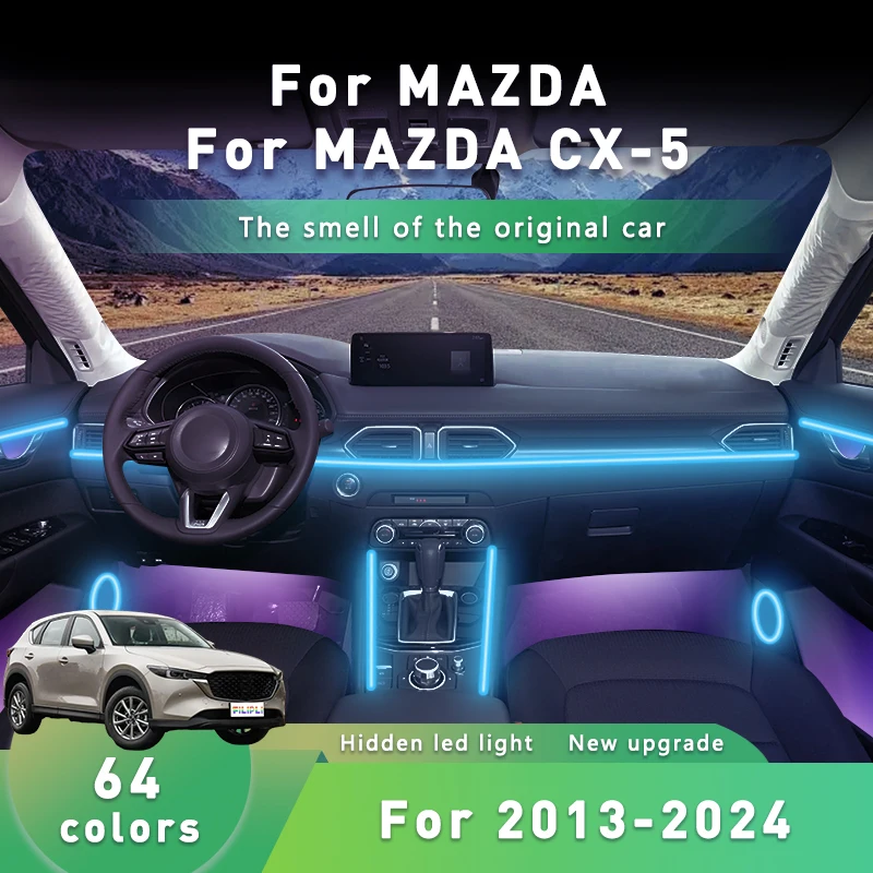 FILIPLI For MAZDA CX-5 For 2013-2024 Sound Activated 64 RGB Colour Lights Music Sync Dynamic Atmosphere Lights With App Control
FILIPLI For MAZDA CX-5 For 2013-2024 Sound Activated 64 RGB Colour Lights Music Sync Dynamic Atmosphere Lights With App Control