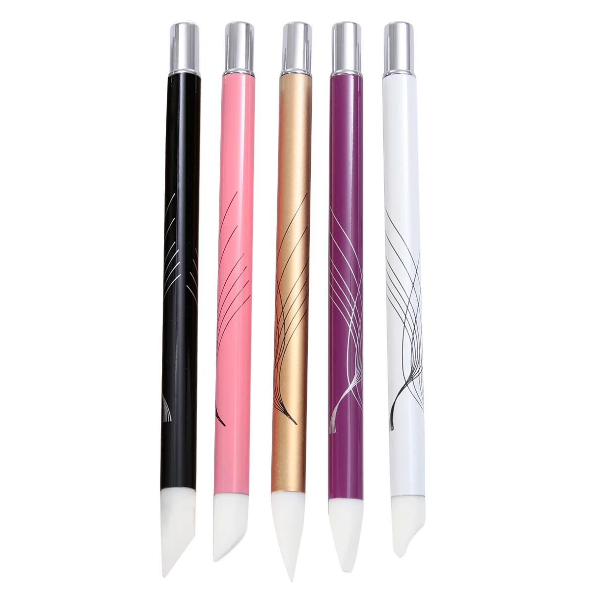 5Pcs Nail Liner Nail Silicone Pen Nail Painting Manicure Brush(Assorted Color) nail set silicone nail pen
5Pcs Nail Liner Nail Silicone Pen Nail Painting Manicure Brush(Assorted Color) nail set silicone nail pen