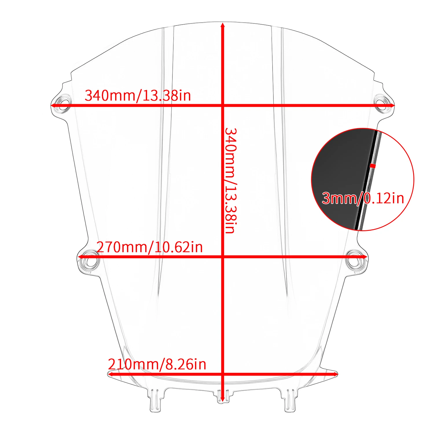 Motorcycle Windscreen Windshield Wind Screen Visor Fairing for Yamaha YZF R9 2025 2026 Accessories
Motorcycle Windscreen Windshield Wind Screen Visor Fairing for Yamaha YZF R9 2025 2026 Accessories
