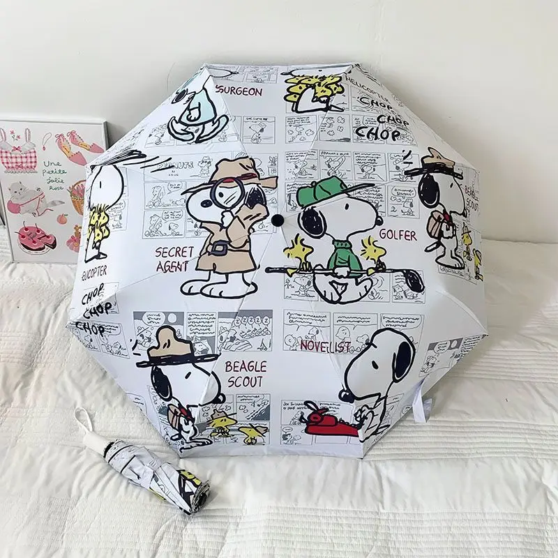 New Snoopy Cute Cartoon Fully Automatic Sun Folding Black Rubber Umbrella Portable Sunscreen and Rainproof Sunscreen Umbrella
New Snoopy Cute Cartoon Fully Automatic Sun Folding Black Rubber Umbrella Portable Sunscreen and Rainproof Sunscreen Umbrella