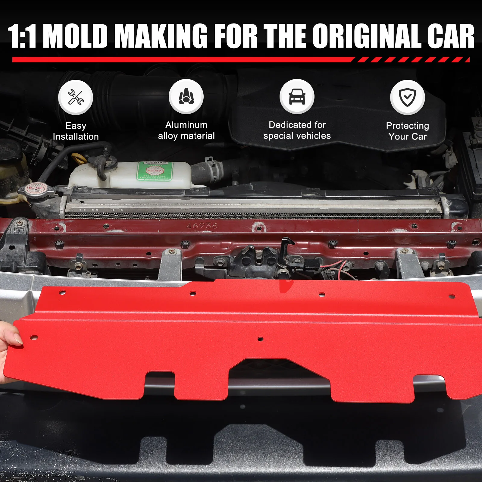 Replacement Aluminum Car Front Engine Bay Panel Engine Compartment Lock Dust Proof Panel Trim For Toyota FJ Cruiser 2007-2021
Replacement Aluminum Car Front Engine Bay Panel Engine Compartment Lock Dust Proof Panel Trim For Toyota FJ Cruiser 2007-2021