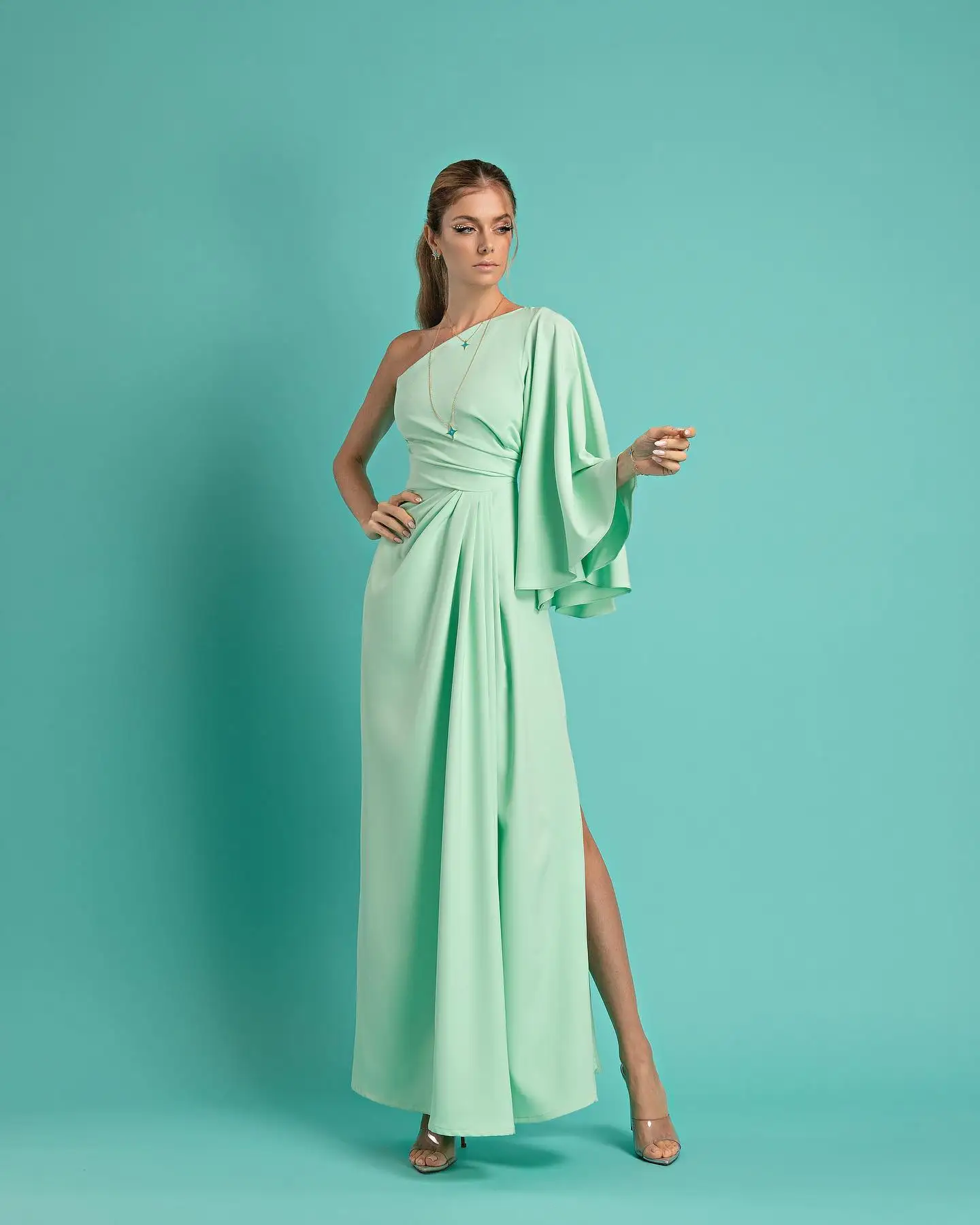 CustomizedCustomized Sexy Jersey One Shoulder Evening Dresses High Quality 3/4 Sleeves Special Occasion Gowns Custom Size Cockta
CustomizedCustomized Sexy Jersey One Shoulder Evening Dresses High Quality 3/4 Sleeves Special Occasion Gowns Custom Size Cockta