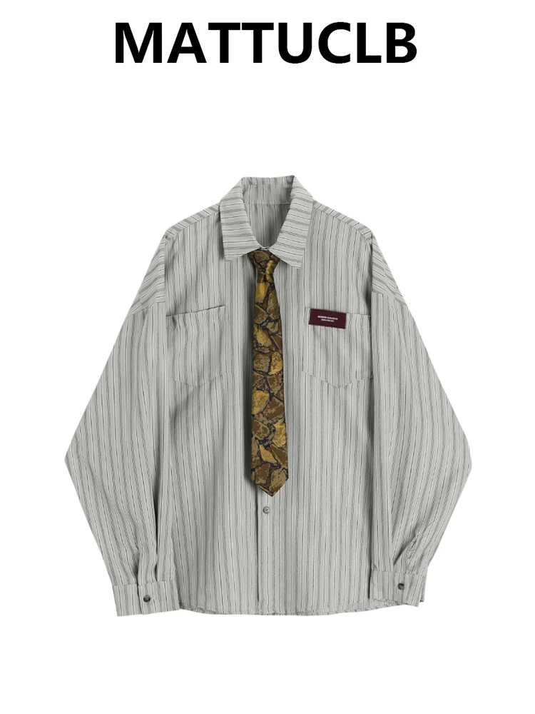 Autumn Winter Long Sleeve Shirt With Tie Striped Blouse Harajuku 2000s Aesthetic Korean Oversize Tops Japanese Y2k Tomboy Korean 
Autumn Winter Long Sleeve Shirt With Tie Striped Blouse Harajuku 2000s Aesthetic Korean Oversize Tops Japanese Y2k Tomboy Korean