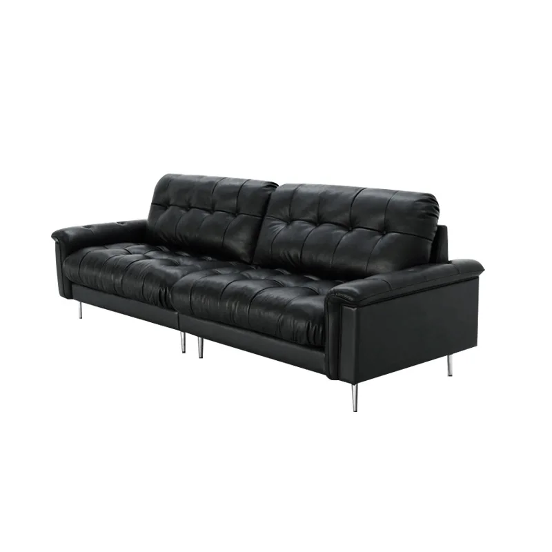 Sofa straight row small apartment living room semi-green leather sofa medium ancient oil wax jazz sofa
Sofa straight row small apartment living room semi-green leather sofa medium ancient oil wax jazz sofa