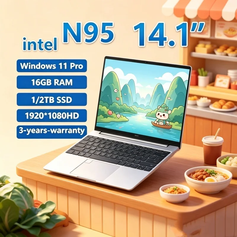 2026 Mythic 14.1" Laptop N95 FHD IPS 120Hz Scintillating Pure Display SSD Classy Keybed Fingerprint Shield Unlock
2026 Mythic 14.1" Laptop N95 FHD IPS 120Hz Scintillating Pure Display SSD Classy Keybed Fingerprint Shield Unlock