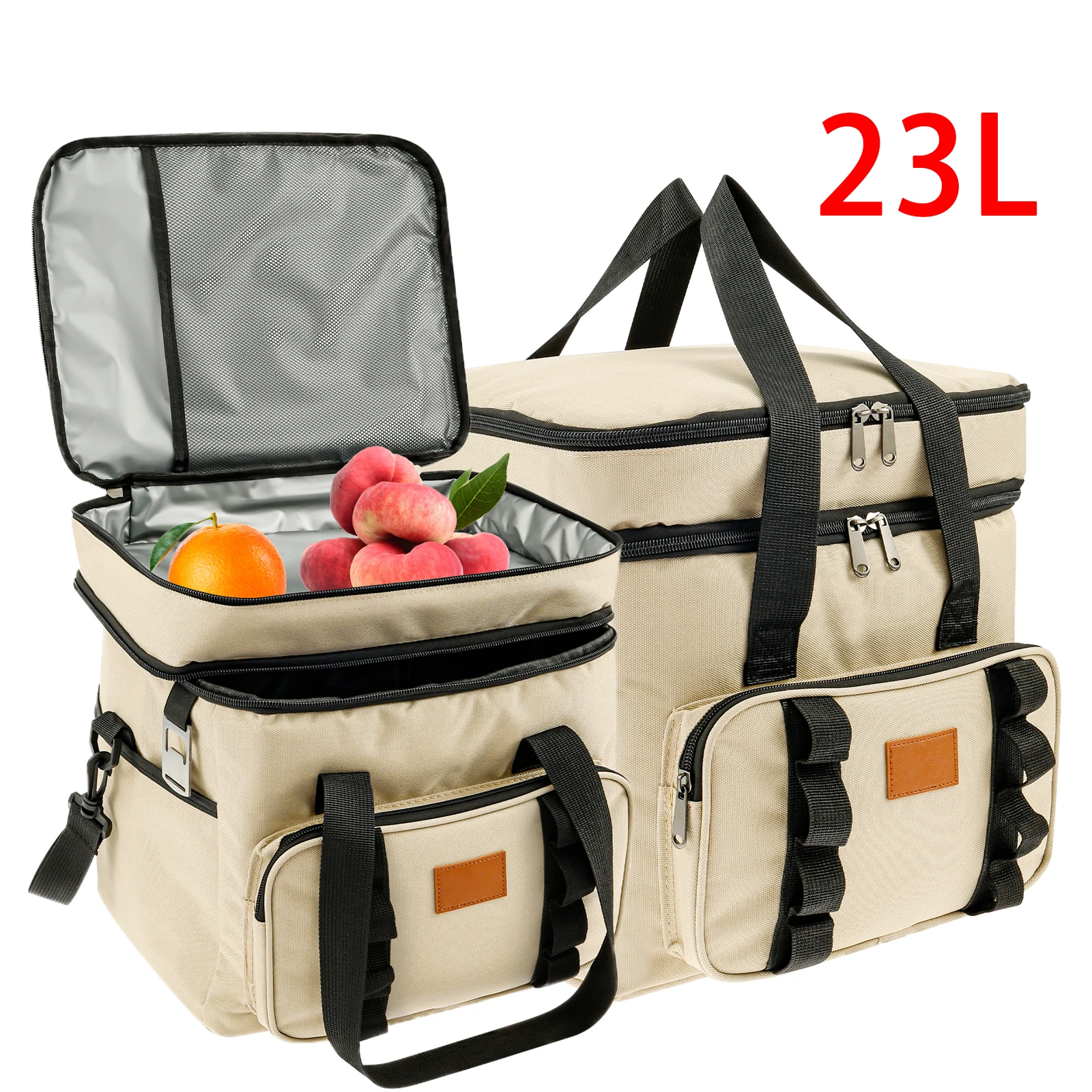23L Cooler Bag Large Capacity Double Layer Waterproof Oxford Cooler Insulated Cooler Camping Bag Lunch Backpack
23L Cooler Bag Large Capacity Double Layer Waterproof Oxford Cooler Insulated Cooler Camping Bag Lunch Backpack