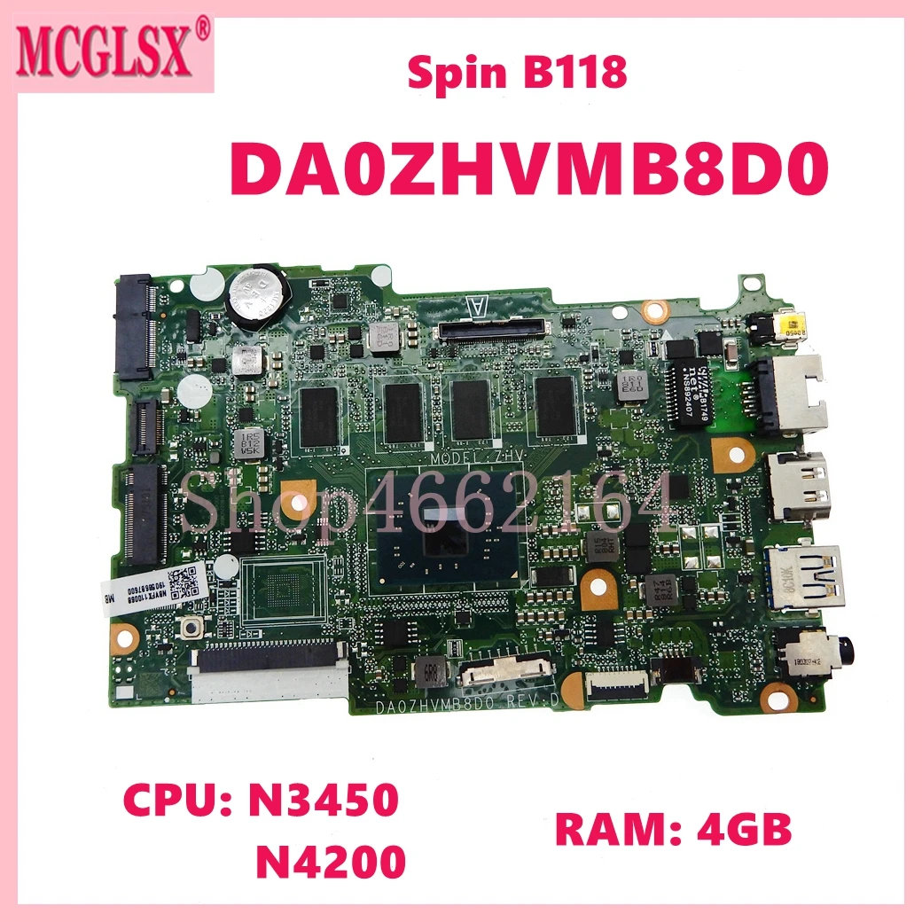Материнская плата DA0ZHVMB8D0 с процессором N3450 N4200 4 Гб ОЗУ для ноутбука ACER Travelmate Spin B118 Series
Материнская плата DA0ZHVMB8D0 с процессором N3450 N4200 4 Гб ОЗУ для ноутбука ACER Travelmate Spin B118 Series