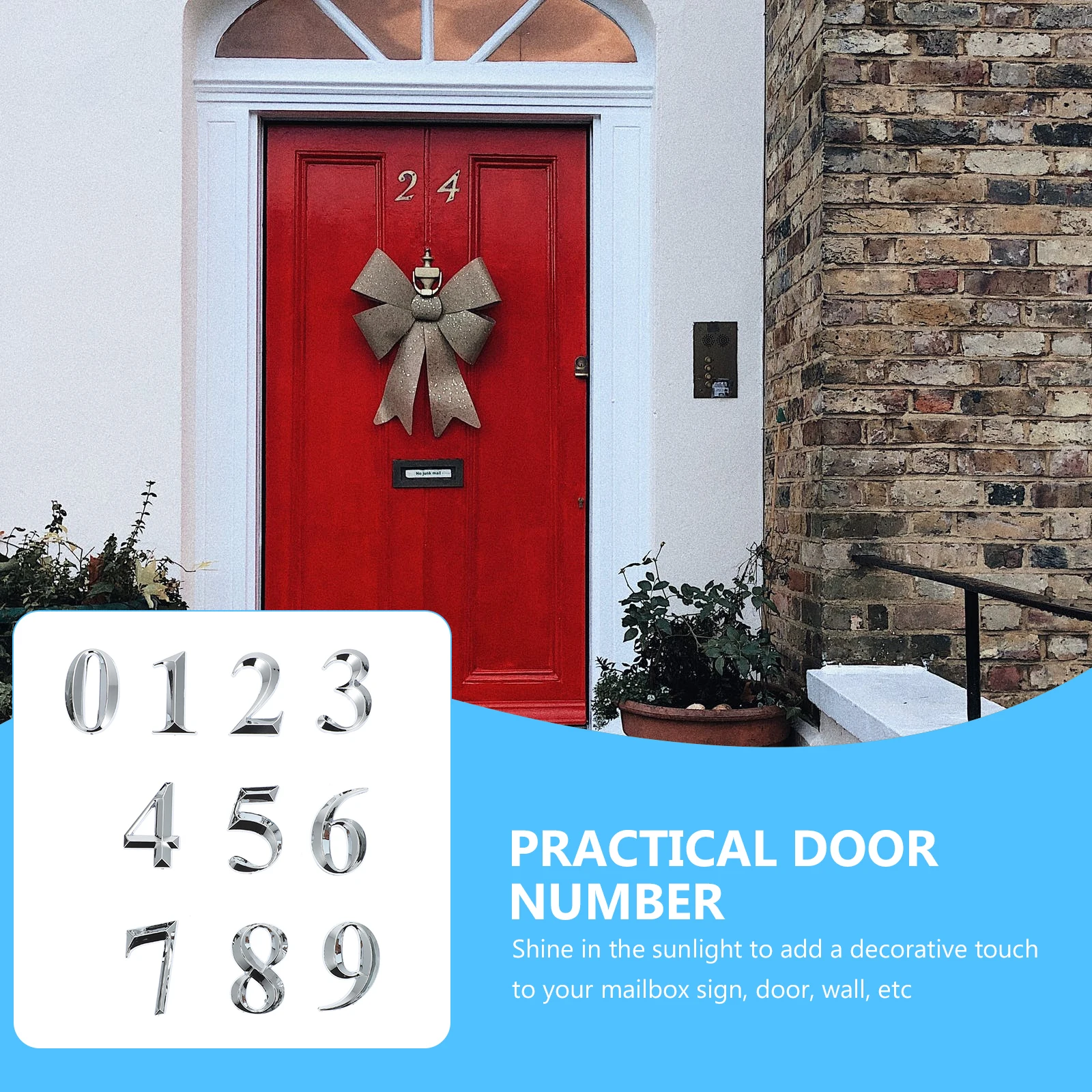 10pcs Digital Signage Practical Door Number Wall Decorative 3D Address Hotel Lightweight ABS Plastics Waterproof Easy Install
10pcs Digital Signage Practical Door Number Wall Decorative 3D Address Hotel Lightweight ABS Plastics Waterproof Easy Install