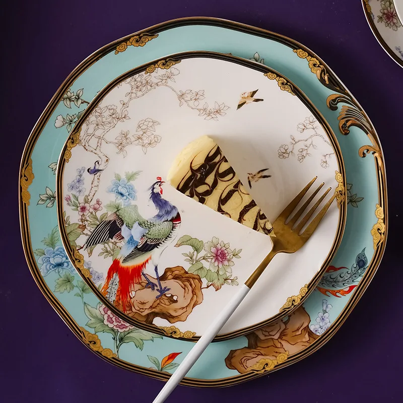 High-end Exquisite Bone China Dinner Plate Gilded Animal Pattern Cooking Dishes Dessert Salad Plate Hotel Kitchen Tableware New
High-end Exquisite Bone China Dinner Plate Gilded Animal Pattern Cooking Dishes Dessert Salad Plate Hotel Kitchen Tableware New