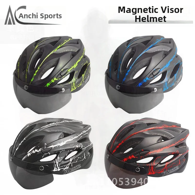 Integrated Bicycle Helmet with Goggles Unisex Mountain Road Bike Safety Gear Adult Size in Multiple Colors including Night
Integrated Bicycle Helmet with Goggles Unisex Mountain Road Bike Safety Gear Adult Size in Multiple Colors including Night