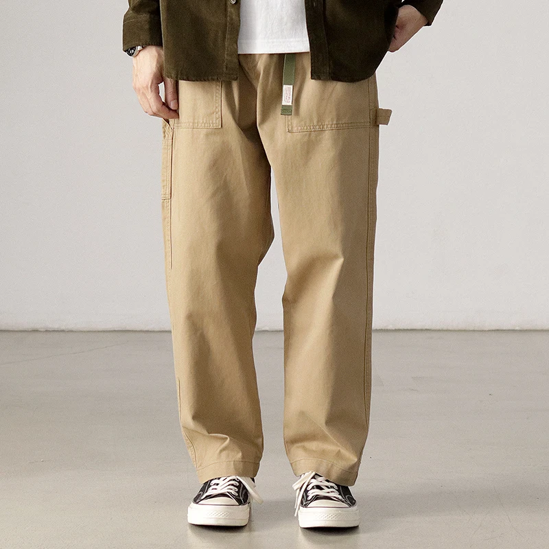 Casual Pants Men's Japanese Retro Khaki Ami Khaki Nine-point Wide-leg Loose Straight Deck Overalls
Casual Pants Men's Japanese Retro Khaki Ami Khaki Nine-point Wide-leg Loose Straight Deck Overalls