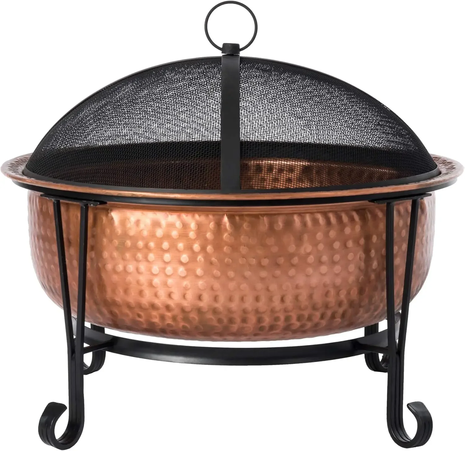62665 Fire Pit Palermo Copper with Steel Stand Wood Burning Lightweight Portable Outdoor Firepit Included Mesh Spark Screen
62665 Fire Pit Palermo Copper with Steel Stand Wood Burning Lightweight Portable Outdoor Firepit Included Mesh Spark Screen