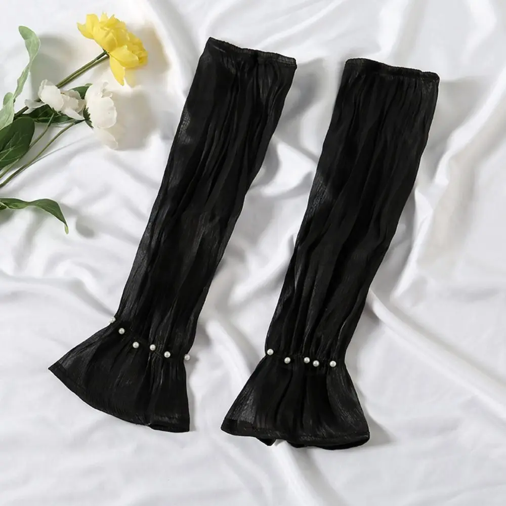 Lace Ice Silk Sleeves Gloves Pearl Shiny Summer Sunscrean Sleeves Breathable Outdoor Arm Cover Driving Arm Sleeves Fishing
Lace Ice Silk Sleeves Gloves Pearl Shiny Summer Sunscrean Sleeves Breathable Outdoor Arm Cover Driving Arm Sleeves Fishing