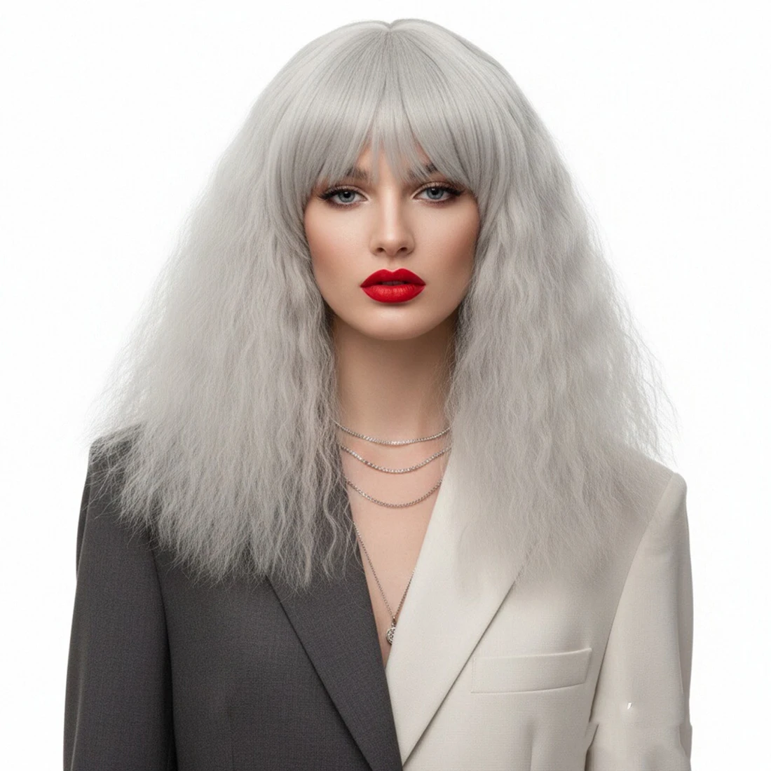 Multi-Color Short Grey Wigs for Women Fluffy Curly Synthetic Hair Wig Heat Resistant Fiber Cosplay Party Festival Daily Wear
Multi-Color Short Grey Wigs for Women Fluffy Curly Synthetic Hair Wig Heat Resistant Fiber Cosplay Party Festival Daily Wear