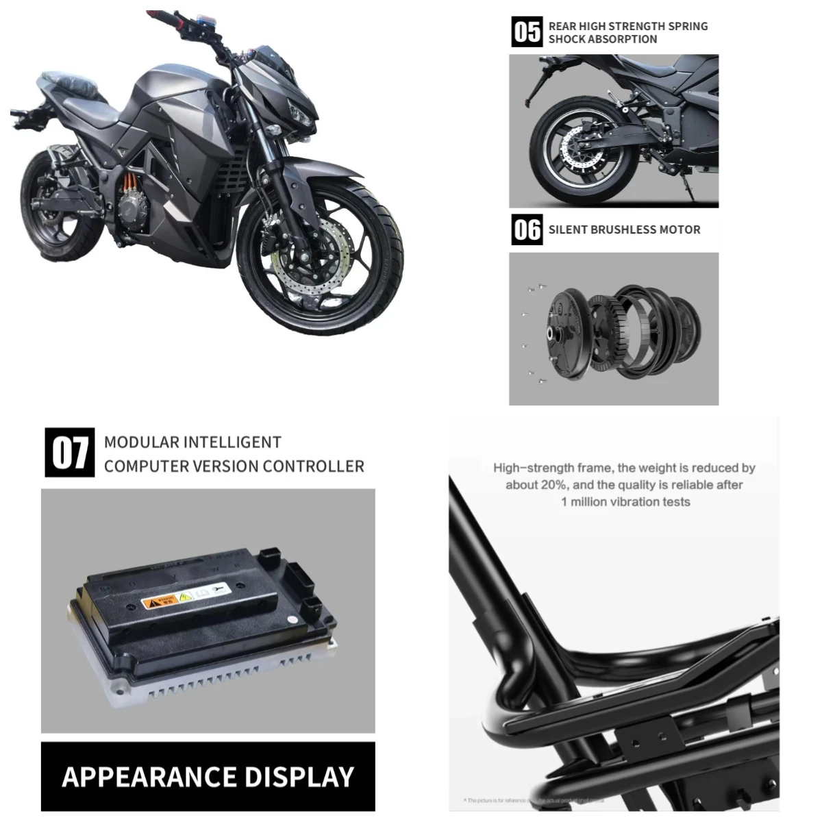 Krono Wild Customized 7000W Hub Motor Electric Motorcycle 100A Lithium Battery 140km Range
Krono Wild Customized 7000W Hub Motor Electric Motorcycle 100A Lithium Battery 140km Range