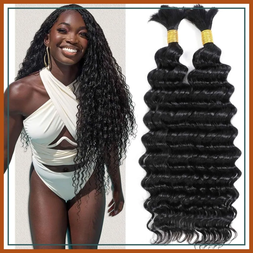 Deep Wave Human Braiding Hair 20 Inch 2 Bundles 100g No Weft Bulk for Braiding Extensions Natural Color
Deep Wave Human Braiding Hair 20 Inch 2 Bundles 100g No Weft Bulk for Braiding Extensions Natural Color