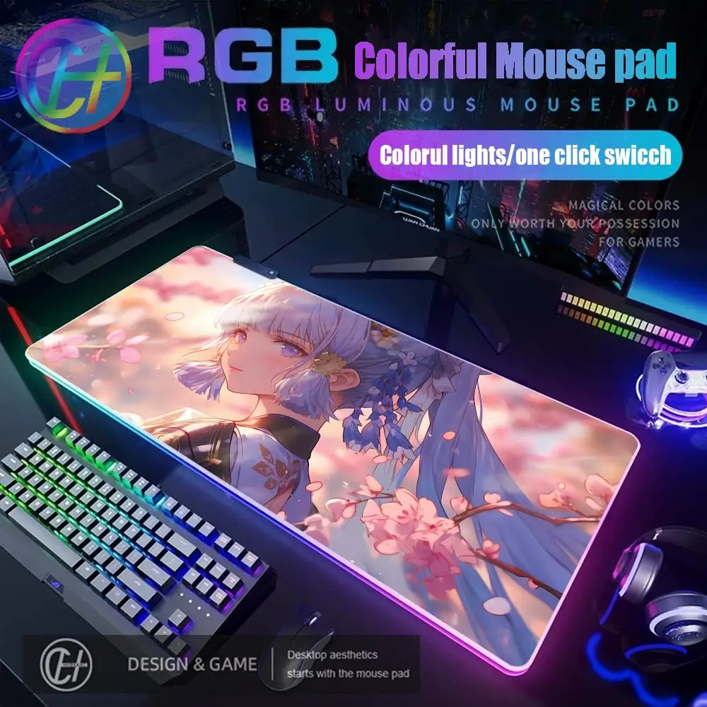 Genshin Impact Kamisato Ayaka Mouse Pad RGB Gaming Mouse Pad Desk Mat HD Gamer Large LED Light XXL MousePads PC Computer Carpet
Genshin Impact Kamisato Ayaka Mouse Pad RGB Gaming Mouse Pad Desk Mat HD Gamer Large LED Light XXL MousePads PC Computer Carpet