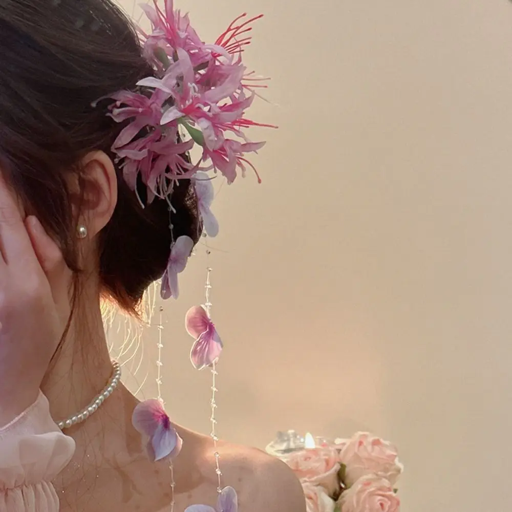Fashion Elegant Flower Tassel Hair Claw Luxury Sweet Flower Hair Shark Clip Fairy Exquisite Bridal Headwear Girls
Fashion Elegant Flower Tassel Hair Claw Luxury Sweet Flower Hair Shark Clip Fairy Exquisite Bridal Headwear Girls