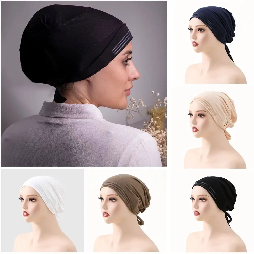 Solid Color Muslim Hijab Cap Stretch Material Instant Wear Elastic Turban Hat Antislip Strips Breathable Turban Hat Daily Use
Solid Color Muslim Hijab Cap Stretch Material Instant Wear Elastic Turban Hat Antislip Strips Breathable Turban Hat Daily Use