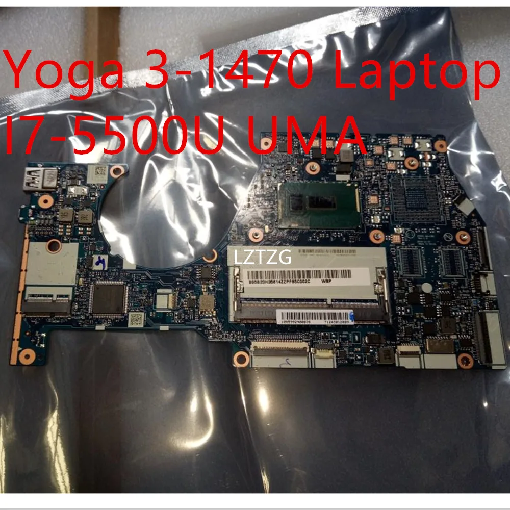 Motherboard For Lenovo Yoga 3-1470 Laptop Mainboard I7-5500U UMA 5B20H35602 5B20H35614
Motherboard For Lenovo Yoga 3-1470 Laptop Mainboard I7-5500U UMA 5B20H35602 5B20H35614