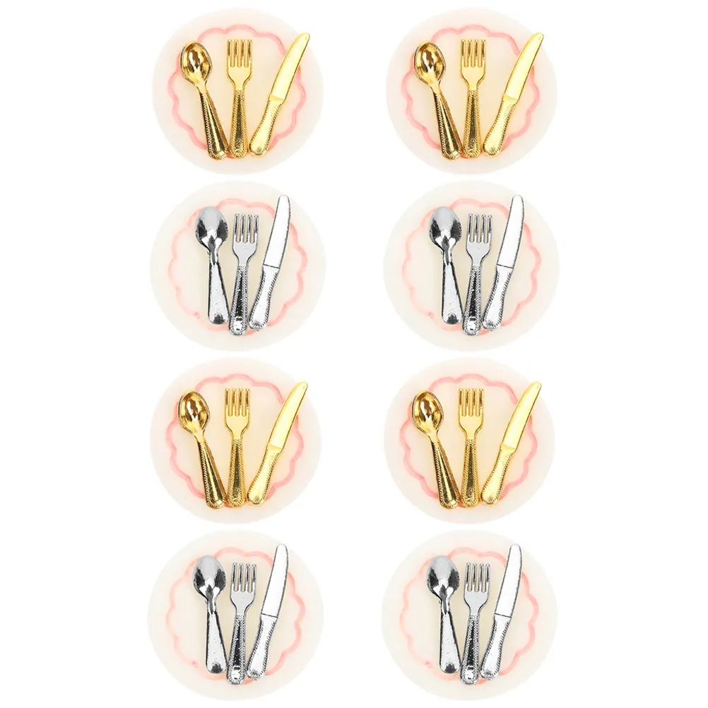 8Set Miniature House Kitchen Tableware Accessories Detailed Realistic Resin Alloy Mini Plates Bowls Spoons Forks Kitchen Decor
8Set Miniature House Kitchen Tableware Accessories Detailed Realistic Resin Alloy Mini Plates Bowls Spoons Forks Kitchen Decor