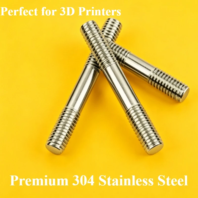 M2 M2.5 M3 304 Stainless Steel Double End Stud Bolt Metric Threaded Rod Headless Twin Head Screw For 3D Printer RC Car Drone
M2 M2.5 M3 304 Stainless Steel Double End Stud Bolt Metric Threaded Rod Headless Twin Head Screw For 3D Printer RC Car Drone
