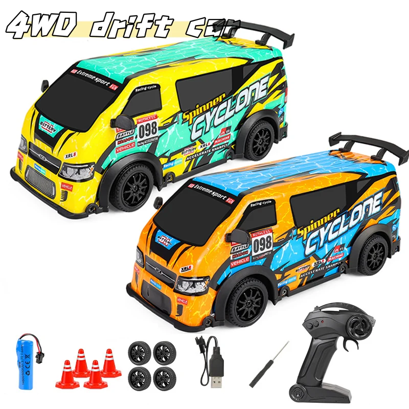 1:24 RC Drift Car 2.4G 4WD High-Speed Car Four-wheel Drive Car Compete-speed with Lights Remote Control Electric Toy Boys Kids
1:24 RC Drift Car 2.4G 4WD High-Speed Car Four-wheel Drive Car Compete-speed with Lights Remote Control Electric Toy Boys Kids