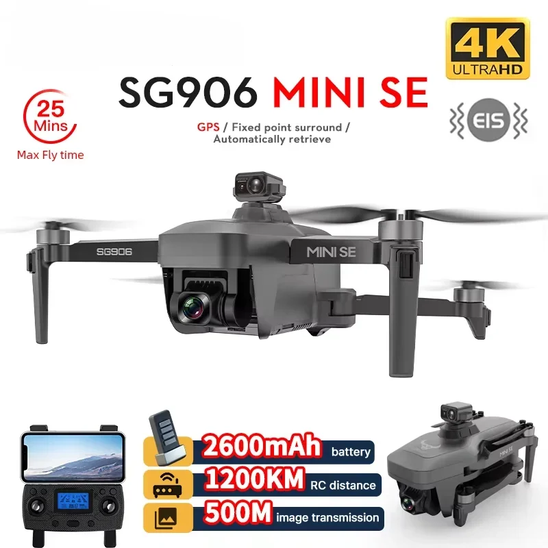 SG906 Mini SE Drone 4K Профессиональная HD-камера GPS 5G Wi-Fi FPV Дрон Бесщеточная антенна 360° ° Радиоуправляемый квадрокоптер с лазерным предотвратом препятствий
SG906 Mini SE Drone 4K Профессиональная HD-камера GPS 5G Wi-Fi FPV Дрон Бесщеточная антенна 360° ° Радиоуправляемый квадрокоптер с лазерным предотвратом препятствий