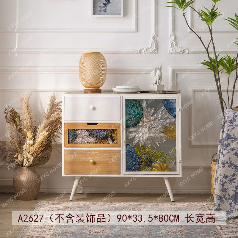 A hand-painted enamel sideboard, pantry combination storage cabinet, dust-proof glass, light luxury chest of drawers
A hand-painted enamel sideboard, pantry combination storage cabinet, dust-proof glass, light luxury chest of drawers