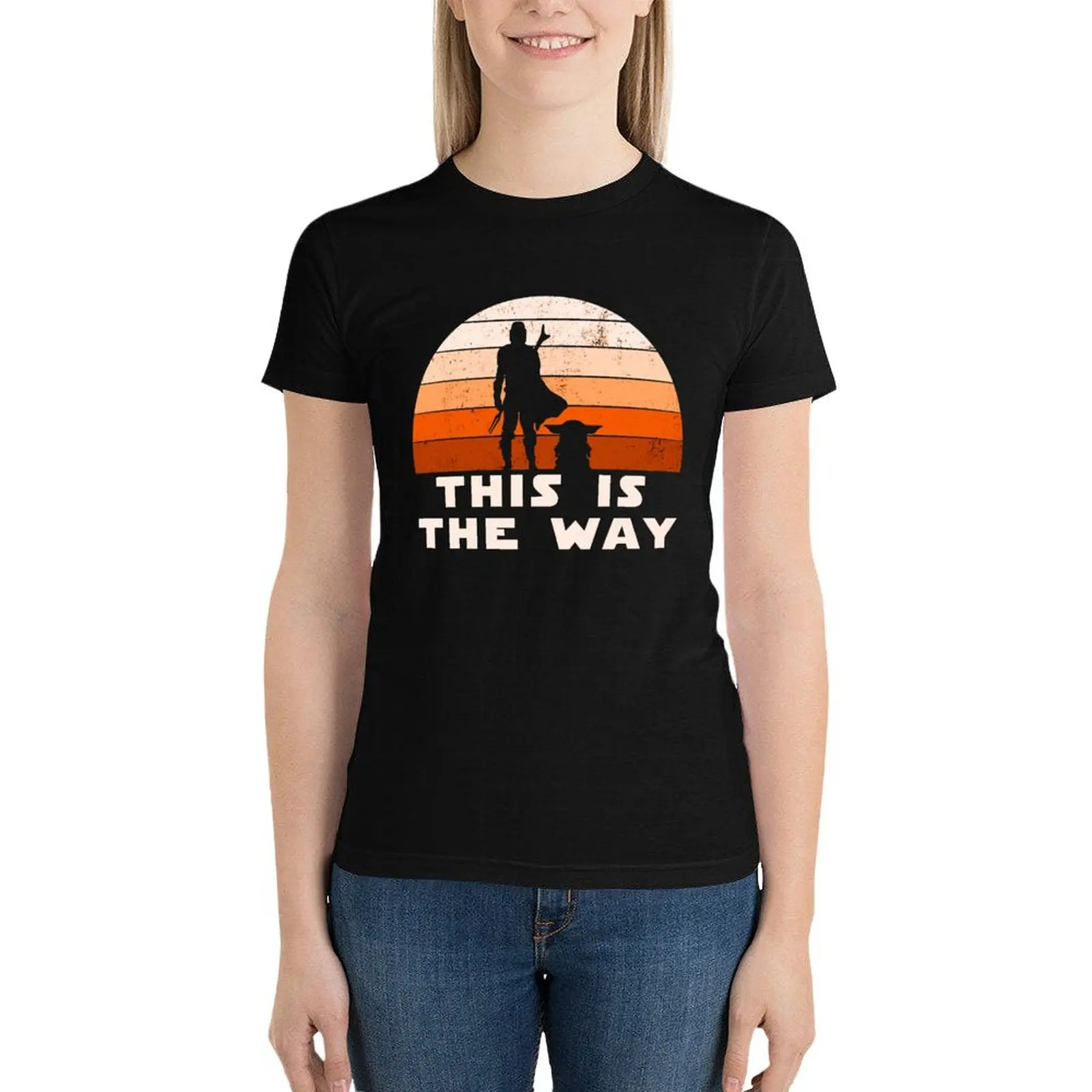 Mando Retro This is The Way and the Baby Sunset T-Shirt funny anime clothes graphics Top Women
Mando Retro This is The Way and the Baby Sunset T-Shirt funny anime clothes graphics Top Women
