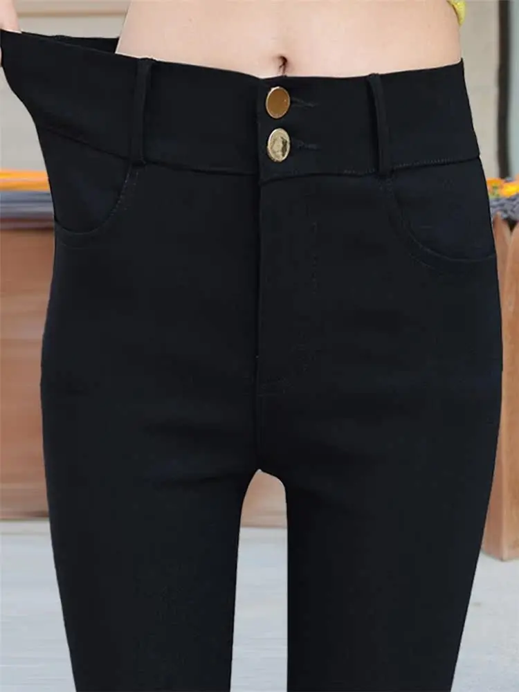 Slim Fit Black Leggings Women's Spring Autumn Thin Long Pants Small Size Pencil Pants Tight Base Layer Trousers
Slim Fit Black Leggings Women's Spring Autumn Thin Long Pants Small Size Pencil Pants Tight Base Layer Trousers