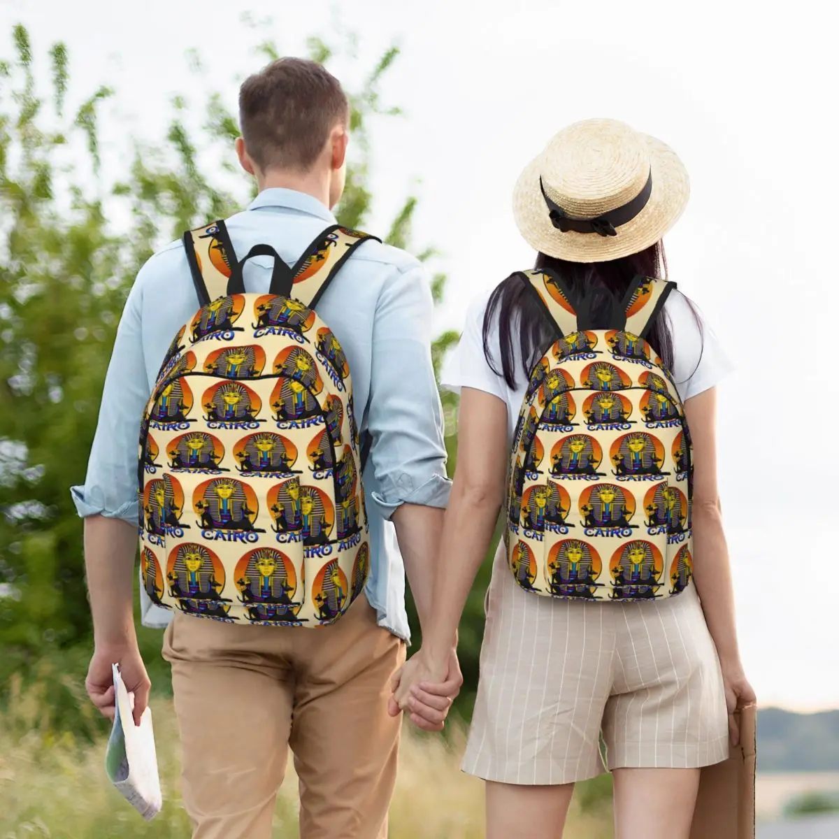 Ancient Gold Pharaoh Egypt King Tut Egyptian Hieroglyphic Student Backpack School Bag Hiking Daypack for Bookbag Shoulder Bags
Ancient Gold Pharaoh Egypt King Tut Egyptian Hieroglyphic Student Backpack School Bag Hiking Daypack for Bookbag Shoulder Bags