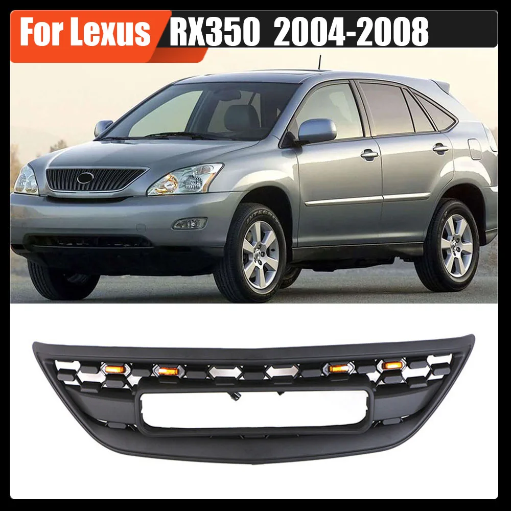 ABS Black Front Bumper Grills Upgrade Racing Grille Radiator Grille With Letter Mesh Cover Grills For Lexus RX350 2004-2008
ABS Black Front Bumper Grills Upgrade Racing Grille Radiator Grille With Letter Mesh Cover Grills For Lexus RX350 2004-2008