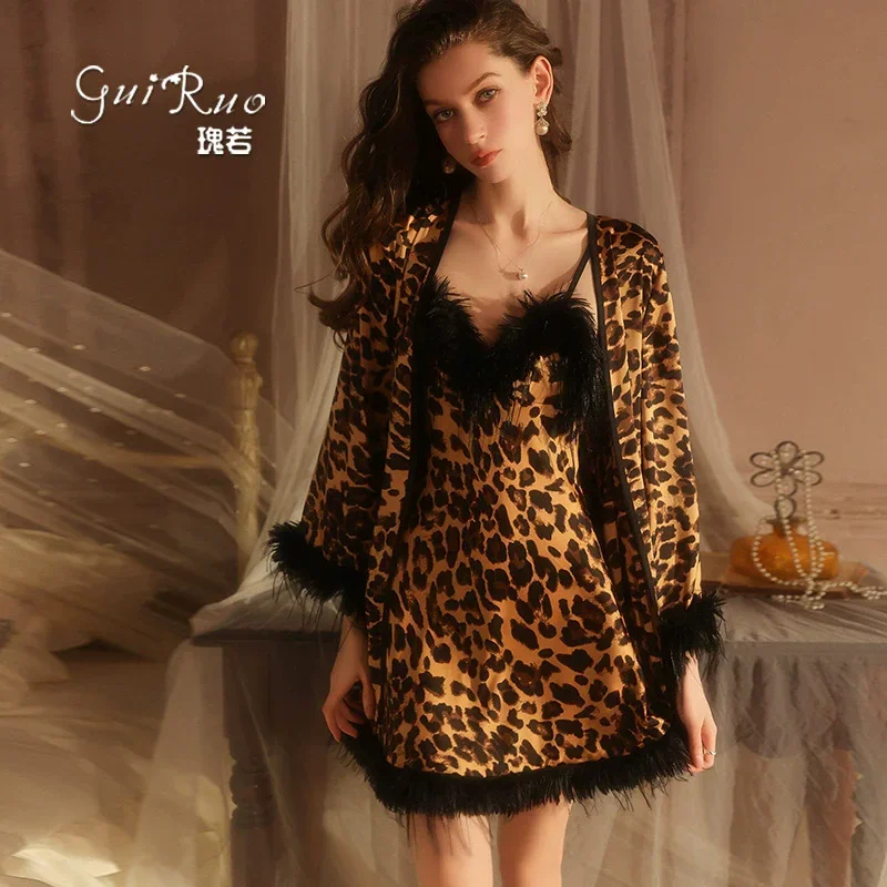 Summer Female Twinset Robe Set Sexy Patchwork Lace Lingerie Nightgown Sleepwear Elegant Loose Silky Satin Home Dress Loungewear
Summer Female Twinset Robe Set Sexy Patchwork Lace Lingerie Nightgown Sleepwear Elegant Loose Silky Satin Home Dress Loungewear