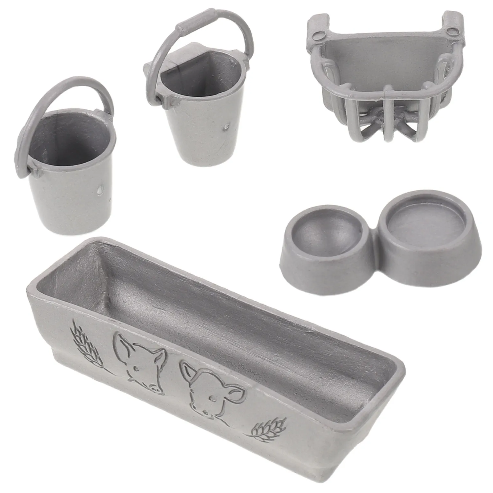 1Set Farm Scene Accessories 1:12 Scale Mini Feeding Bucket Feed Trough Metal Animal Feeder Set for Diorama Farmplay Education
1Set Farm Scene Accessories 1:12 Scale Mini Feeding Bucket Feed Trough Metal Animal Feeder Set for Diorama Farmplay Education