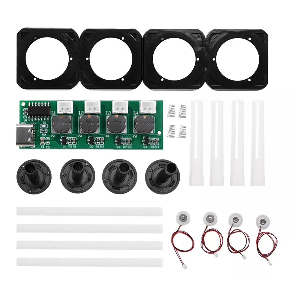 DC5V Unswitched Four Spray Humidifier Module Type-C USB Mini Humidifier DIY Kits Atomization Control Board 4 Fogger Atomization
DC5V Unswitched Four Spray Humidifier Module Type-C USB Mini Humidifier DIY Kits Atomization Control Board 4 Fogger Atomization