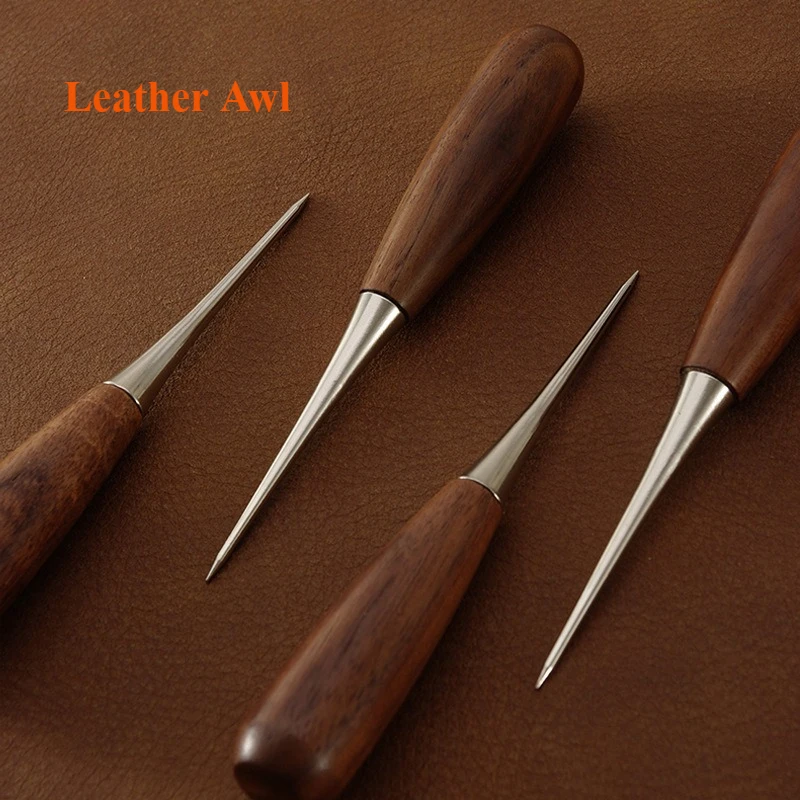 Black Walnut Handle Leather Awl, Premium Positioning & Reaming Cone Awl, Handheld Tool for DIY Leather & Fabric Craft
Black Walnut Handle Leather Awl, Premium Positioning & Reaming Cone Awl, Handheld Tool for DIY Leather & Fabric Craft