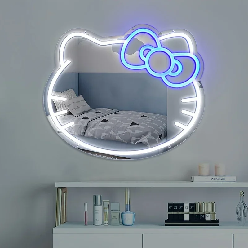 Sanrio Hello Kitty Neon Light Sign Mirror USB Power Dimmable for Bedroom Living Room Birthdays Christmas Gift Playful Room Decor
Sanrio Hello Kitty Neon Light Sign Mirror USB Power Dimmable for Bedroom Living Room Birthdays Christmas Gift Playful Room Decor