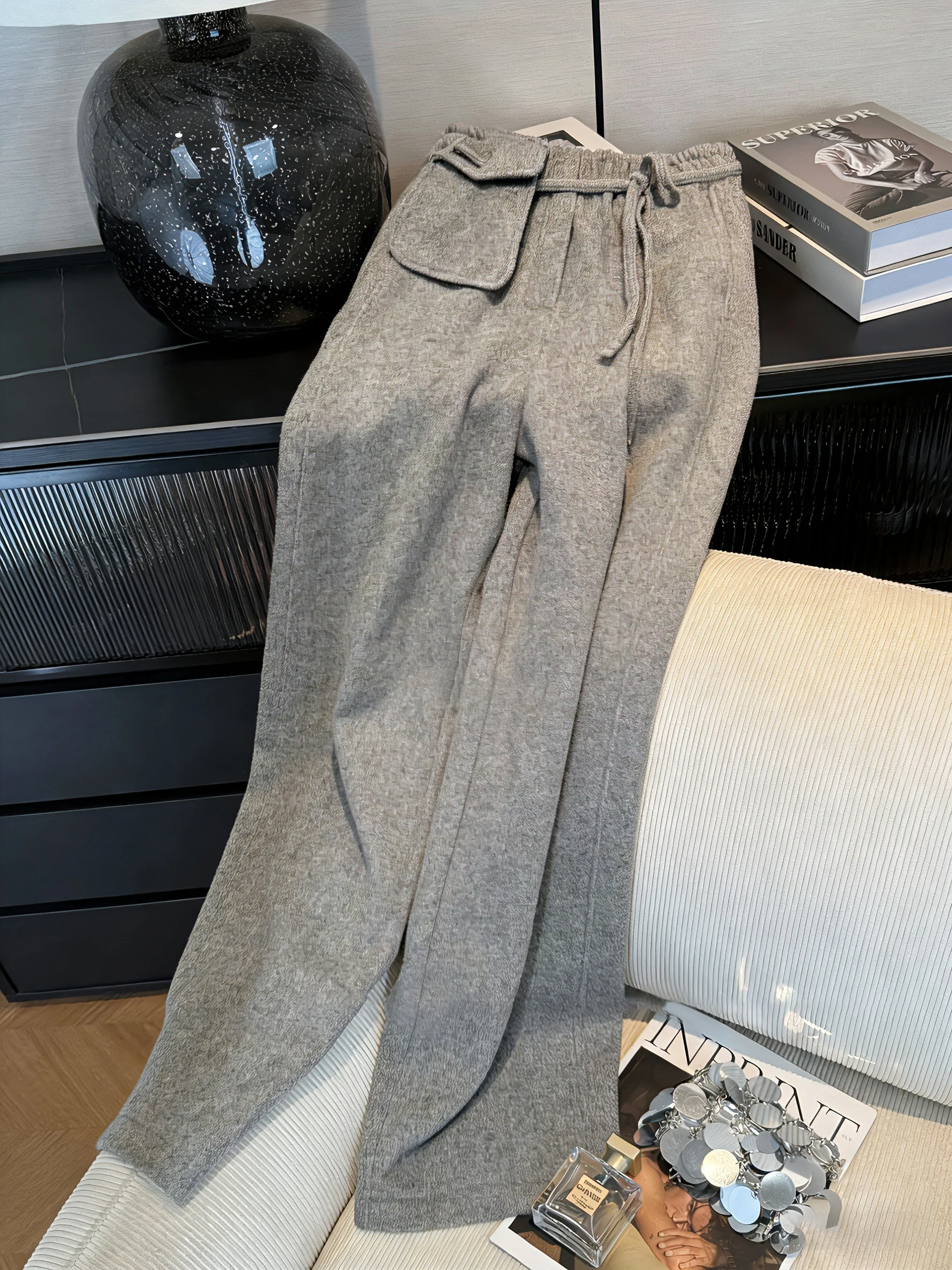 ay High Waist Dstring Straight Leg Casual Pants Women's Spring Autumn Loose Slimming Wide Leg Pants Vintage Sle
ay High Waist Dstring Straight Leg Casual Pants Women's Spring Autumn Loose Slimming Wide Leg Pants Vintage Sle