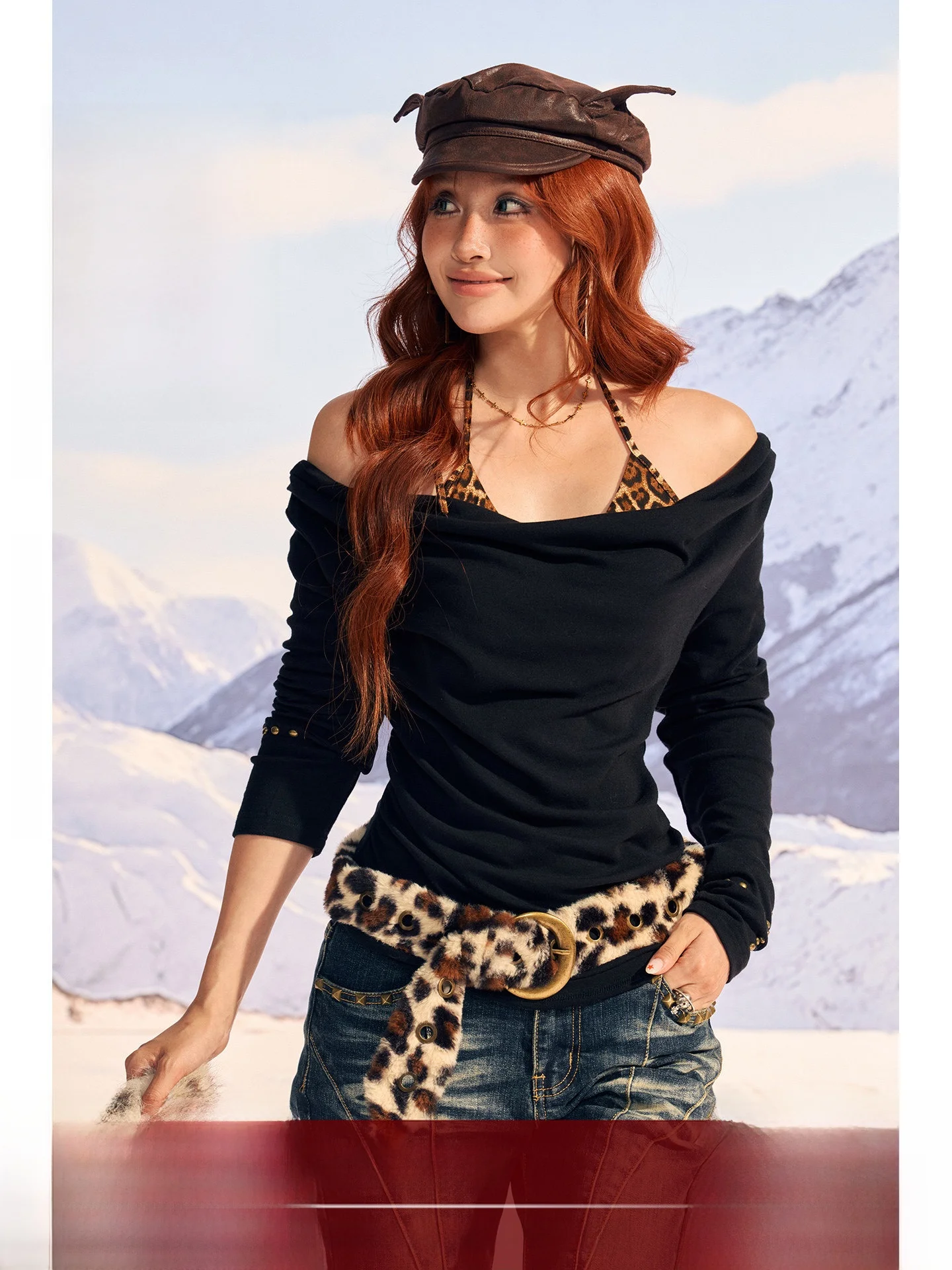 Комплект BeerBro Rebellious Cetition: Эластичный трикотажный комплект из двух предметов с леопардовым принтом для женщин, повседневный, с длинными рукавами, в стиле Spicy Girl.
Комплект BeerBro Rebellious Cetition: Эластичный трикотажный комплект из двух предметов с леопардовым принтом для женщин, повседневный, с длинными рукавами, в стиле Spicy Girl.